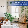 thumbnail image 7 of Uxcell Swag Hooks Heavy Duty Ceiling Hooks with Hardware Installation for Plants and Chandeliers White, 7 of 7