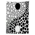 thumbnail image 3 of Ambesonne Yin Yang Tablecloth Rectangular Table Cover, Abstract Retro Dots, 52"x70", Black White, 3 of 4