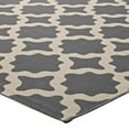 thumbnail image 5 of Modway Cerelia Moroccan Trellis 4x6 Indoor and Outdoor Area Rug in Gray and Beige, 5 of 9