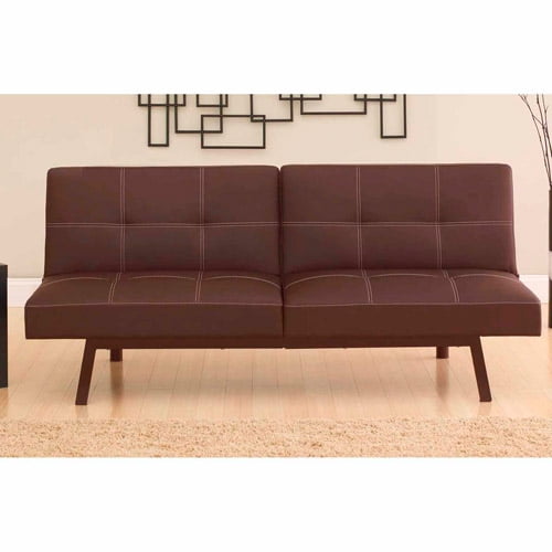 Convertible Sleeper Splitback Futon Sofa Bed Contemporary Couch Convertible Sleeper Splitback Futon Sofa Bed Contemporary Couch Furniture Brown