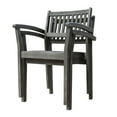 Renaissance Outdoor Patio Handscraped Wood 7piece Dining Set with