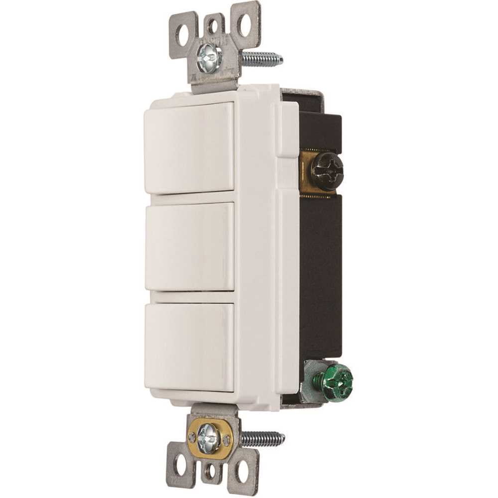 Broan-NuTone P3RW 3-Function Rocker Switch Wall Control for Bathroom Exhaust Fan