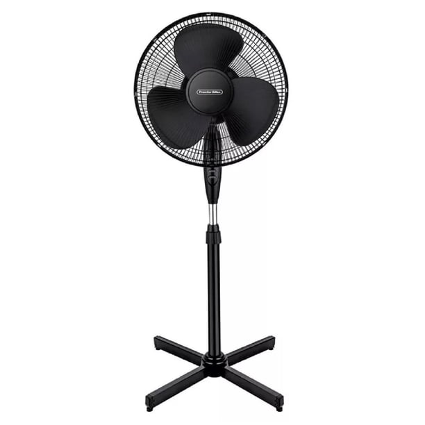 Ventilador De Pedestal Proctor Silex 16 Pulgadas 3 Velocidades Color Negro