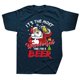 thumbnail image 1 of Camisetas navideñas de Papá Noel bebiendo cerveza, ropa informal de algodón con gráfico de estilo veraniego, camiseta de manga corta para regalos de cumpleaños, 1 of 4