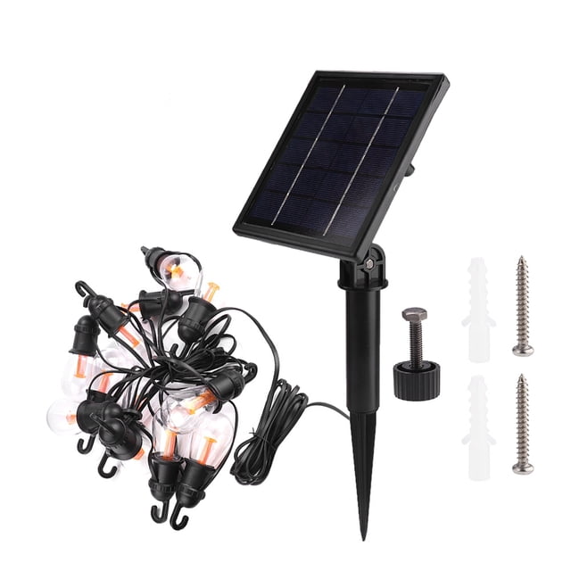 5.5m12LED String Light Solar Bulb String Beads Lamp Decoration Wedding Garland Ball Outdoor