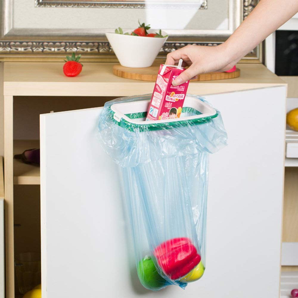 GLiving 8.7" x 4.9"Attachment Trash Bag Holder for Kitchen Cupboard