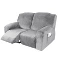 thumbnail image 2 of Housse de Fauteuil Inclinable Extensible 3 Places 2024 Housse de Fauteuil Canapé Élastique (Gris Clair), 2 of 5