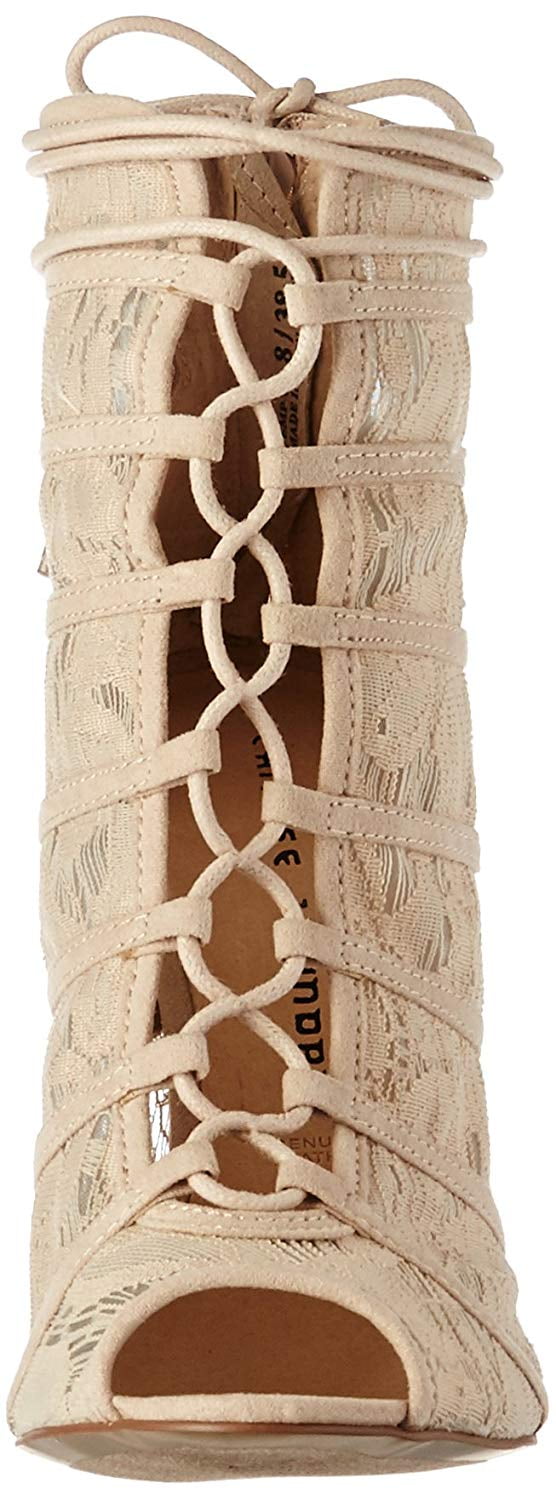 jingle peep toe bootie