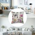thumbnail image 5 of nygtbtfer  Spring Pillow Cover  Floral Butterfly Decorations Seasonal Farmhouse Summer Pillow Case Decor for Sofa 24x24in, 5 of 7