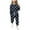 Navy, variant on QNANSPI Girls Activewear Outfit Sets,Jogger Set for Kids,Children's Long Sleeve Set Long Pants Two-piece Set Girl