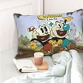 thumbnail image 6 of Cuphead Mugman Adventure Pillowcase Cushion Pillow Covers With Hidden Zipper Pillow Case Decor For Bed Dorm Sofa Couch Car 16"x24", 6 of 8
