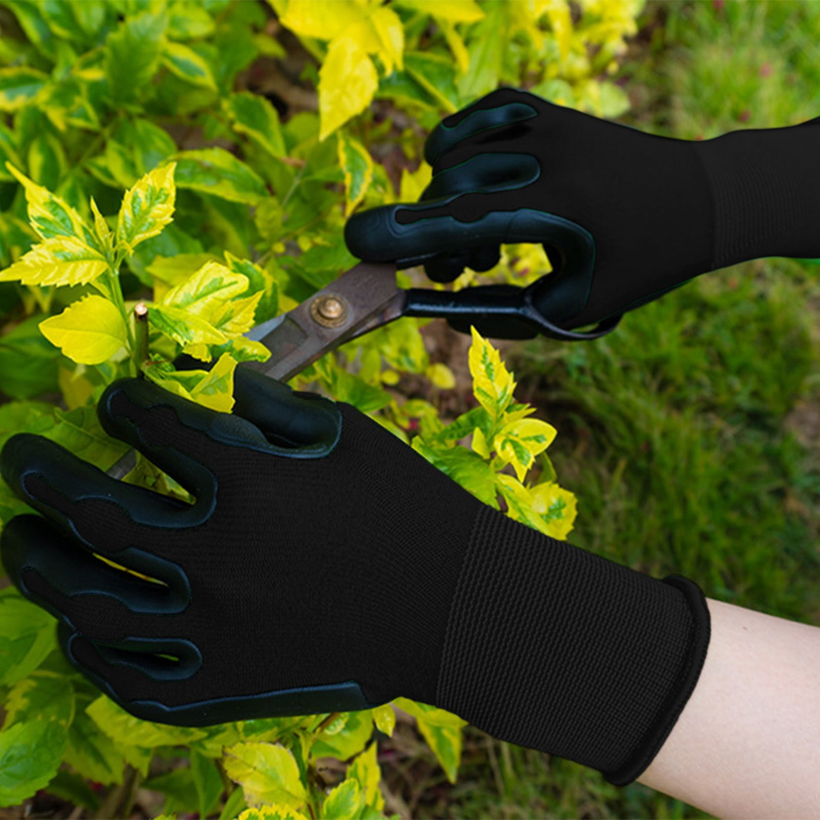 Gardening Gloves for Women, Breathable Leather Garden Gloves with