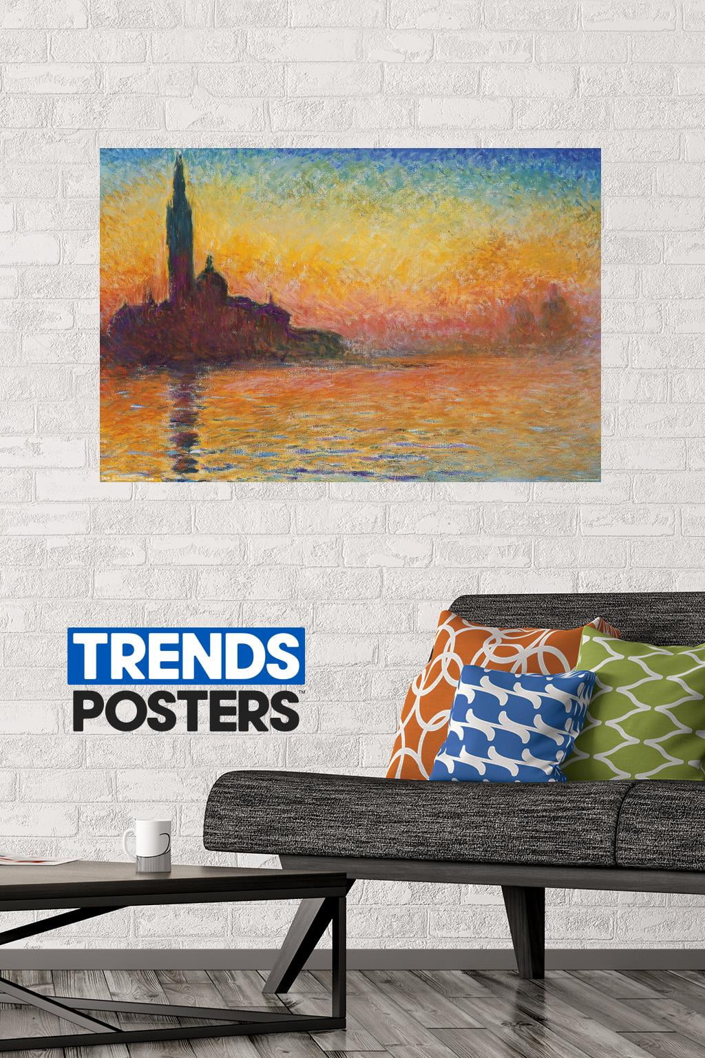 San Giorgio Maggiore At Dusk by Caude Monet Wall Poster, 22.375" x 34"