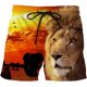 thumbnail image 3 of Trajes de baño para hombre Fire Tiger/Lion 3D Surf Board Shorts Niños Beach Shorts Hombres Trunks Traje de baño Masculino Pantalones deportivos Briefs Niño, 3 of 5