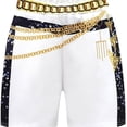 thumbnail image 5 of Guvpev G'irls Popular Singer Cosplay Costume, 3-Piece Pop Idol Group Cosplay Outfit with Jacket, Top & Shorts for Halloween Cosplay & Stage Performance Dress Up, Ages 3-14, 5 of 9