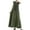 Army Green, variant on ZANZEA Women Sleeveless Baggy Ruffled Tank Dress Sundress Maxi Dresses
