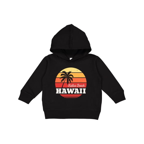 Inktastic Kailua Beach Hawaii Retro Sunset Toddler Hoodie