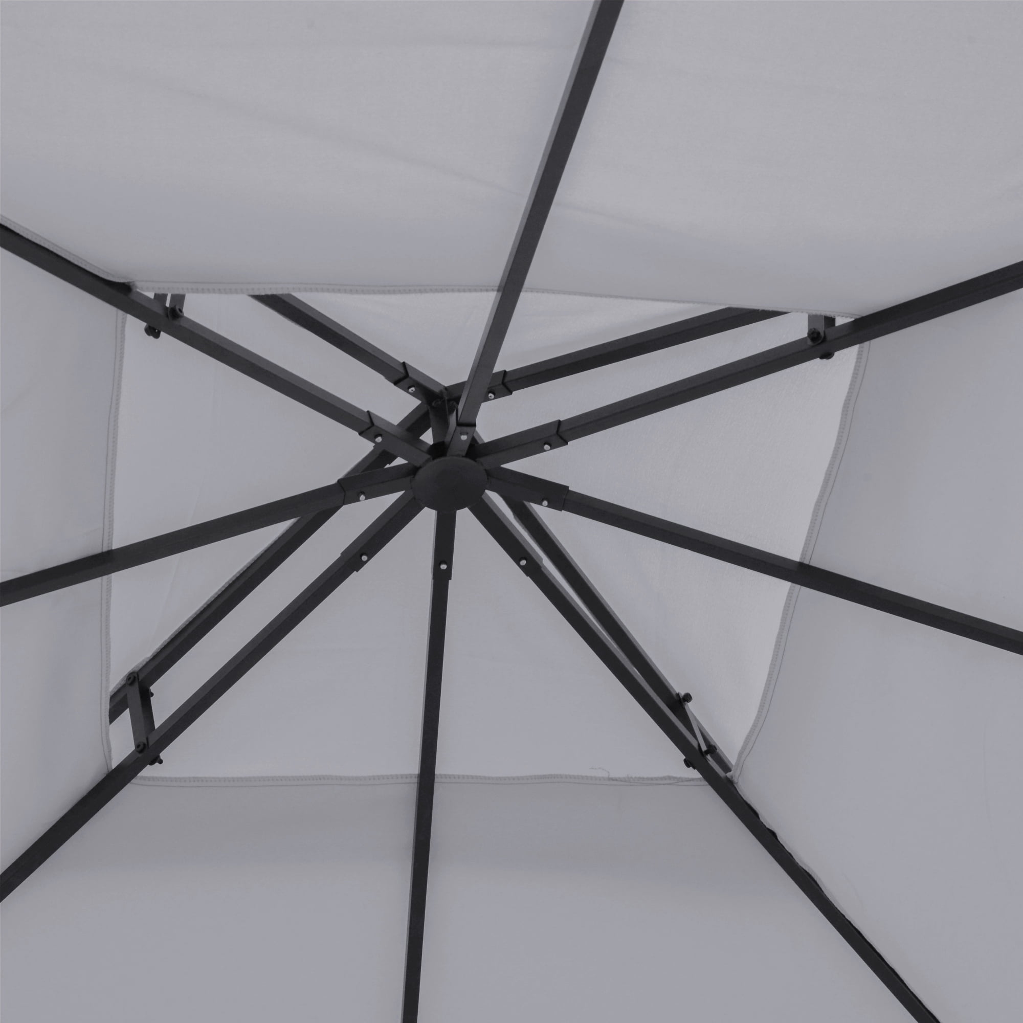 Outsunny Gazebo Replacement Canopy for Model 01 -0153, 2-Tier Top Cover for 9.84' x 9.84' Outdoor Gazebo, Gray (TOP ONLY)