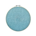 thumbnail image 1 of Round Badge Brooch Pennant Display Wall Hanging Pin Display Glitter Board Pin Holder Pin Collection Display Embroidery (Sky-blue), 1 of 8