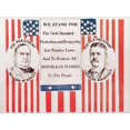 thumbnail image 2 of Art.com Campaign poster for William McKinley and his Vice-Presidential candidate Theodore Roosevelt. Stretched Canvas Print Wall Art by Vernon Lewis Gallery, 16" x 12", 2 of 4