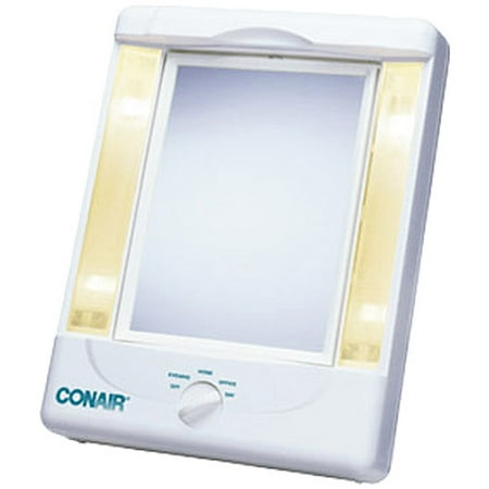 Two-Sided Lighted Makeup Mirror with 4 light settings