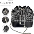 thumbnail image 3 of Bolso De Mano Shendy Vendy Con Pedreria De Cristales Brillantes Tipo Piel, 3 of 7
