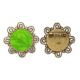 thumbnail image 1 of Luz verde de la planta fresca de ilustración patron Broche de flores, regalo de joyería para mujeres y niñas Unbranded M, 1 of 3