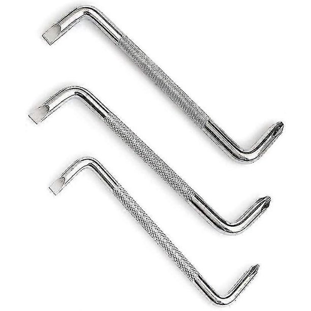 3 Pieces Offset Screwdriver Set With Flat Screwdriver, Z-type With Screwdriver