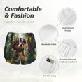 thumbnail image 4 of Balery Jungle Hat Bear Pantalones cortos deportivos para mujer con forro y dos bolsillos, elásticos, para entrenamiento, gimnasio, yoga-Medium, 4 of 7