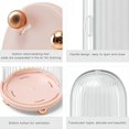 thumbnail image 5 of Esponjas de maquillaje acrílicas transparentes hisopo de algodón almacenamiento de bolas de algodón soporte para almohadillas de maquillaje organizador de cosméticos rosa brillar  Electrónica, 5 of 5