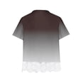 thumbnail image 5 of SDNall Shirts for Girls Crewneck Layered Floral Print Short Sleeve Cute Blouse Lace Tee Top Toddler Girls Activewear Tops Age:7-8 Years, 5 of 9