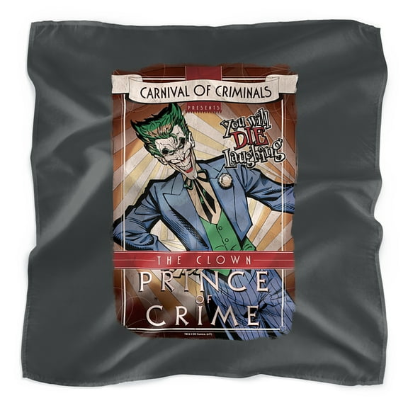 Batman Joker Clown Prince Bandana (21 in x 21 in)