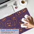 thumbnail image 4 of Long Mouse Pads for Desk,Halloween Orange Pumpkins on Purple Desk Mats on Top Of Desks, Desk Mouse Pad Extra Large with 3mm Non-Slip Base and Stitched Edge for Gaming,Office,Work,Home 31.5x15.7in, 4 of 5