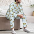 thumbnail image 7 of Sikiie Cartoon Sea Turtle Mens Pajama Set, Soft Warm Long Sleeve Sleepwear, Cozy Button-Down Pjs for Men-X-Large, 7 of 7