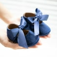 thumbnail image 3 of Meckior Baby Girls Dress Shoes Infant Mary Jane Bowknot Soft Sole Shoes for Newborn First Walker, 3 of 6