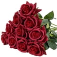thumbnail image 1 of 17" Artificial Plastic Red Rose, by, 1 of 6