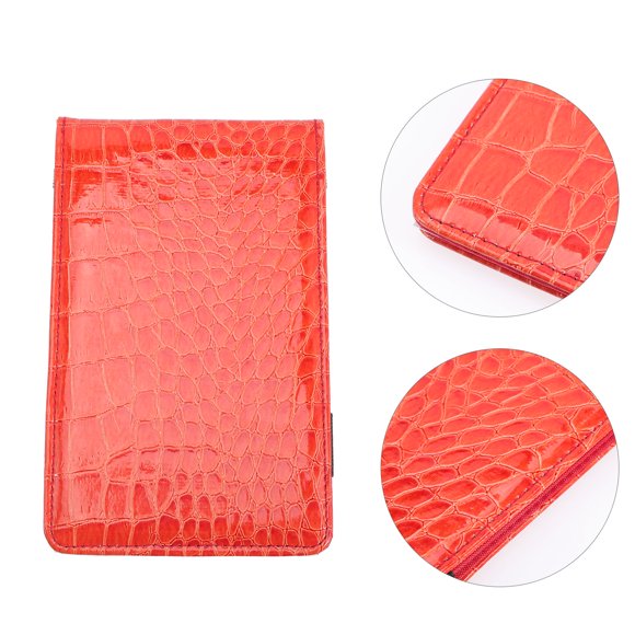 BRIGHTFUFU Golf Scorer Golf Scorecard Red PU for Score Keeping in Golf Games 1Pcs Back to School