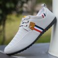 thumbnail image 4 of Zapatos informales para hombre, Zapatillas bajas con cordones para hombre, zapatillas De lona transpirables para exteriores, zapatos antideslizantes para caminar para hombre, Zapatillas De Deporte, 4 of 5