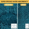 thumbnail image 5 of HAKUNA Upgrade Extra Large Teal Blue Bathroom Rug Set 3 Pieces Ultra Soft, Thick Absorbent Bath Mats, Non Slip Chenille Toilet Mat for Bathroom, Bedroom, Kitchen, 5 of 8