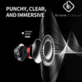 thumbnail image 3 of Krane & Bauer Storm Wireless Bluetooth Noise Cancelling Headphones with Built-in Microphone, Black, 1 Count, 3 of 8
