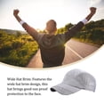 thumbnail image 4 of Summer Men Hat Clothing Accessory Sunshade Adjustable Sport Headgear Outdoor Summer Breathable Quick Drying Mesh Baseball Caps Light grey, 4 of 8