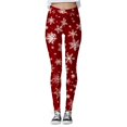 thumbnail image 5 of Leggings for Women Mind Body Love Leggings Workout Out Leggings Christmas Vintage Bloomers for Women Print Color Block Pants Winter Leggings for Women with Pockets Soft Stretchy Leggings Small, 5 of 5