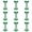 Green, variant on 10 Pcs Aluminum Alloy Fishbone Tent Stakes Deck Anchor Pegs with Spring Rope Buckle Hook, Windproof Camping Pegs for Wood Platform, Secure Tent Anchors for Outdoor Hiking 3Inch