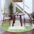 thumbnail image 3 of Round Rugs 6Ft, Sage Green Gray Round Area Rug Washable Indoor Throw Carpet, Oil Painting Abstract Geometric Modern Soft Non Slip Circle Rug for Office Cabinet Home Decor Aesthetic, 3 of 8
