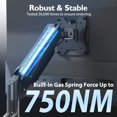 Single Monitor Desk Mount, 13 to 34 Inch Gas Spring Monitor Arm