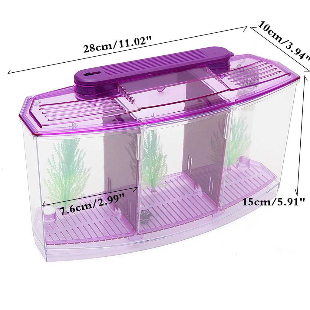 Wovilon Kitchen Utensils Set, Kitchen Gadgets S 2022 Mini Fish Tank Aquarium Fish Aquarium Tank Led Light Divider Filter Water