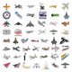 thumbnail image 2 of Dww-50 Airplane Stickers, Laptop Stickers, Vinyl Stickers, Car Stickers, Luggage, Skateboard Stickers, 2 of 3