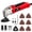 Red, variant on CP CHANT POWER Electric Oscillating Multi Tool Kit with 3° Oscillation Angle Universal Fit System, 10pcs Multitool Blade for Cutting Sanding Grinding