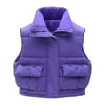 thumbnail image 3 of LIaqionyy Kids Puffer Vest Winter Zip up Warm Coat Lightweight Sleeveless Jacket Outwear for Boys Girls, 3 of 4