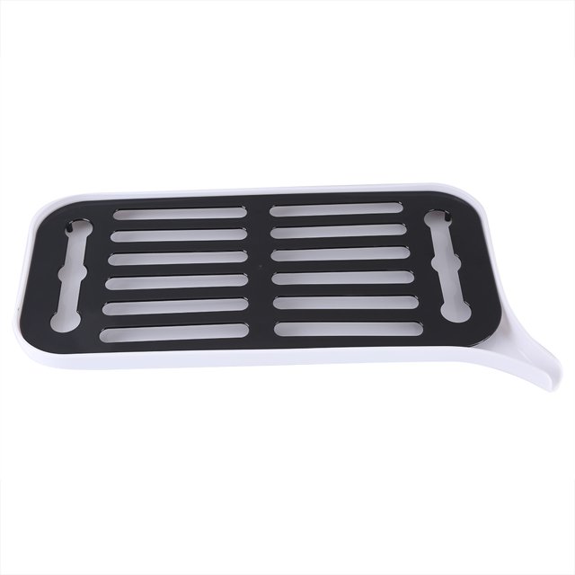 Soporte para platos de cocina de doble capa de plástico, organizador, bandeja de drenaje, estante de drenaje (Color aleatorio)